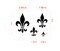 Fleur de Lis Cake Stencil Set: 4 Various Sizes | C153 by Designer Stencils |